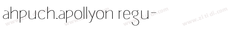 ahpuch.apollyon regu字体转换